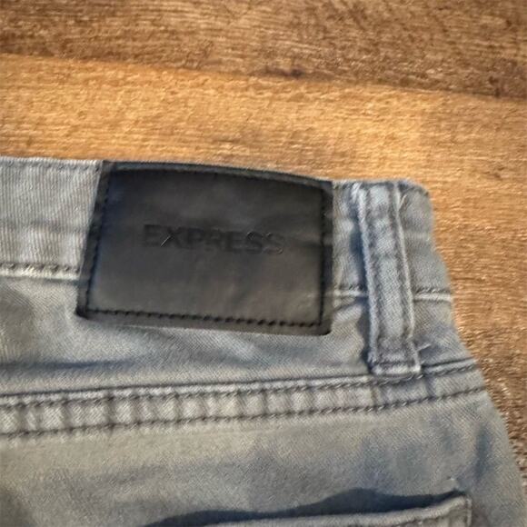Express Slim Fit Gray Jeans Listed Sz 30x32 Measures 30x29 Comfort Stretch READ - Picture 5 of 12